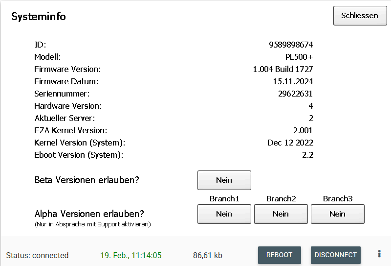 Diagnose Info